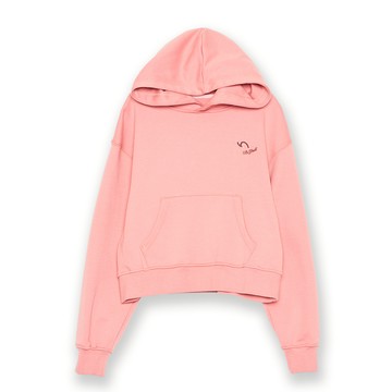 5th STREET｜山形｜女裝｜logo短版長袖連帽T｜粉紅