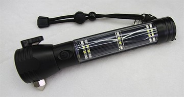 【現貨】LED 多功能強光手電筒  防身攻擊頭 紅藍警示燈 USB 磁吸 安全利刃 警報聲