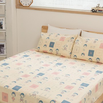 Like a Cork 櫻桃小丸子100%純棉雙人床包枕套組 日常