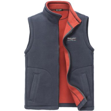 馬甲男士春秋季抓絨上衣搖粒絨背心戶外運動抓絨衣馬夾坎肩外套男