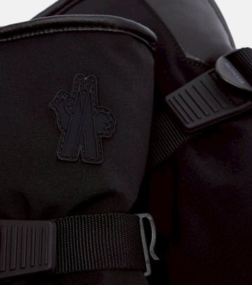 Moncler Leather-trimmed padded ski mittens