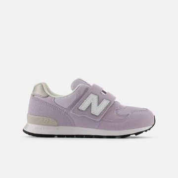 NEW BALANCE NB 運動鞋 童鞋 中童 大童 魔鬼氈 麂皮 紫銀 PO313TG2-W楦