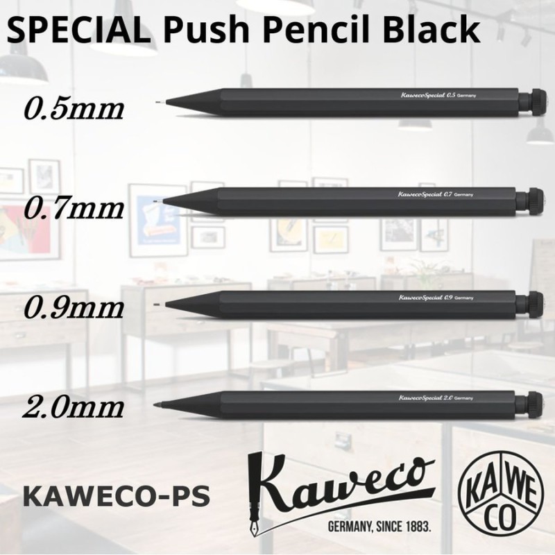 シャープペンシル カヴェコ KAWECO スペシャル ペンシル シャーペン シャープペン ブラック 黒 0.5mm 0.7mm 0.9mm 2.0mm  通販 LINEポイント最大GET | LINEショッピング