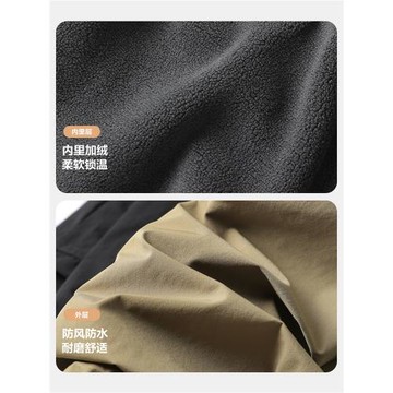 男童加絨工裝長褲冬裝兒童褲子2025新款童裝秋冬款冬季寶寶棉褲潮