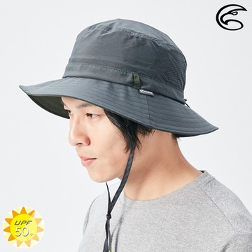 【ADISI】抗UV透氣快乾中盤帽 AH22002 / 墨灰