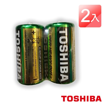 【TOSHIBA東芝】2號環保碳鋅電池 2顆