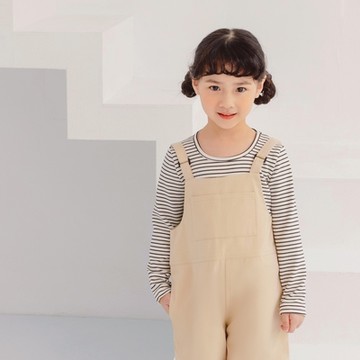 OB嚴選-超Q彈力圓領條紋輕磨毛保暖長袖上衣