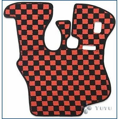 フロアマット いすゞ 大型 トラック ギガ ギガマックス H6.12~ H27.10 運転席 レッドチェック 1P