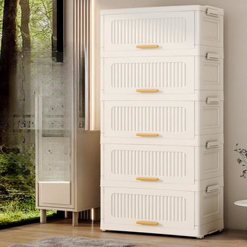 可折疊翻蓋夾縫收納柜儲物柜客廳靠墻零食置物架陽臺塑料雜淳楓