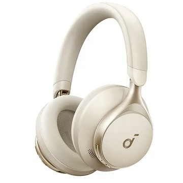 soundcore Space one 降噪藍牙耳罩耳機 40H ANC開啟播放時間 55H ANC關閉播放時間  奶油米色  A3035