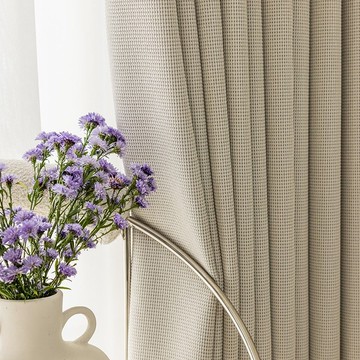 優樂悅~日式臥室遮光窗簾簡約現代輕奢2022年新款加厚溫馨奶油色ins風