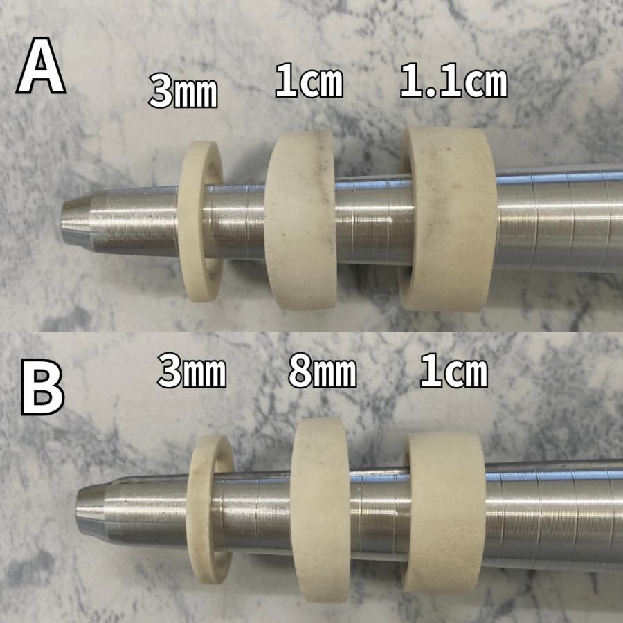 鹿の角　ハンドメイド用パーツ(リング用他)ランダム3個入パック　7〜8号用　鹿角