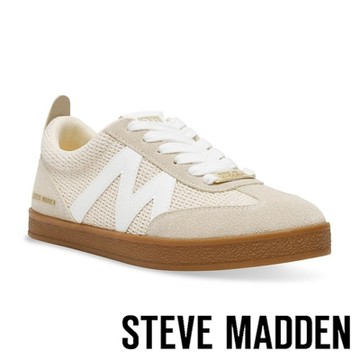 STEVE MADDEN-DEGREE 撞色拼接M平底休閒鞋-卡其色