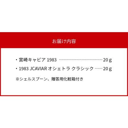 ふるさと納税 宮崎キャビア 1983 20g  1983 JCAVIAR オシェトラ クラシック 20g 贈答用化粧箱入り 国産　N027-ZF022 宮崎県延岡市