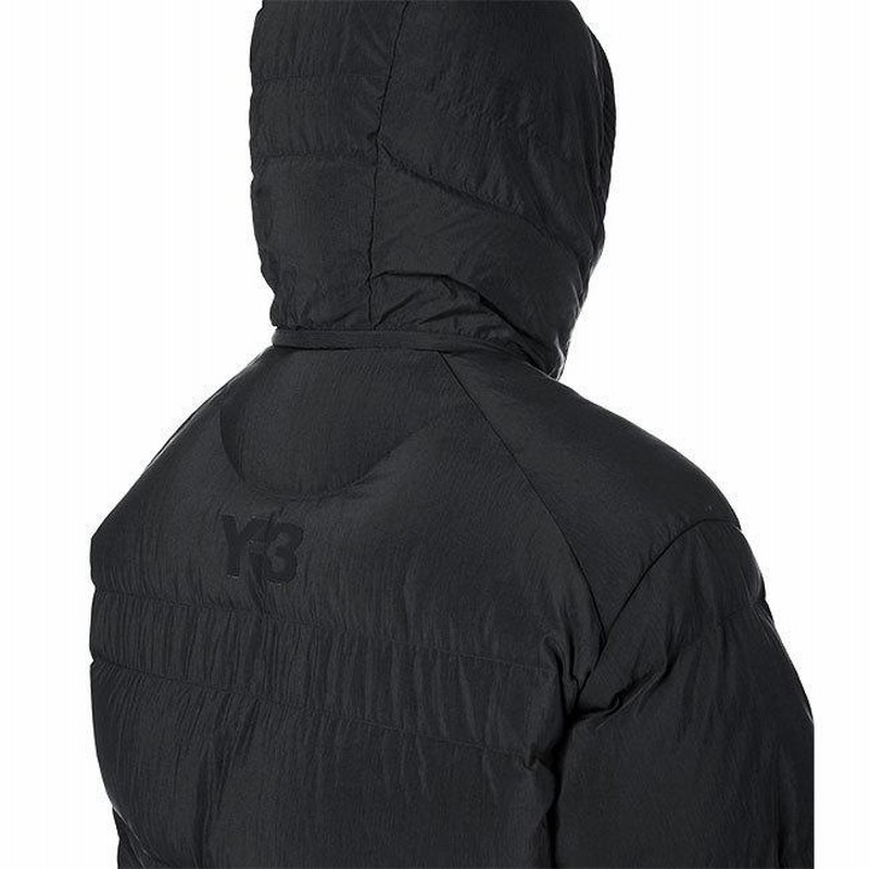 Y-3 ワイスリー フード付き Wスクエアポケット ダウンジャケット 