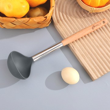 【FUJI-GRACE富士雅麗】耐熱不沾鍋專用矽膠鍋勺 湯勺