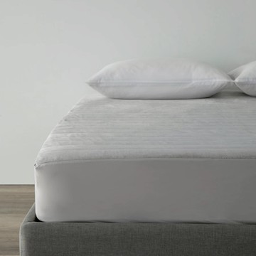 WARM TOUCH 石墨烯保暖防靜電恆溫床包式保潔墊雙人 灰