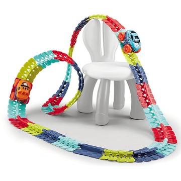 (支援隔日到貨)夜光反重力軌道車夜光版 小汽車DIY軌道場景玩具男孩3-6嵗多功能 diy軌道 電動車 聖誕禮物交換禮物