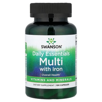 Swanson Vitamins, Daily Essentials Multi，100 粒膠囊