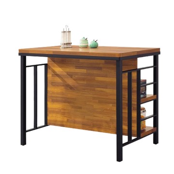 【MUNA 家居】工業風集層材4尺中島桌/278