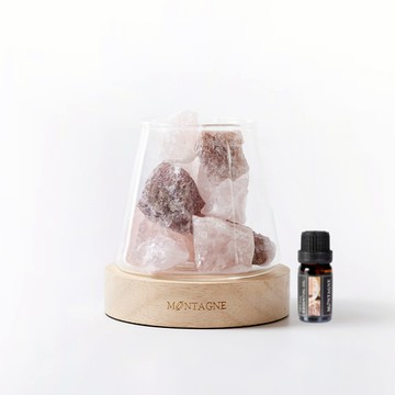【Montagne】水晶擴香組｜魅力處方｜粉水晶Ｘ草莓晶-葡萄柚10ml _廠商直送