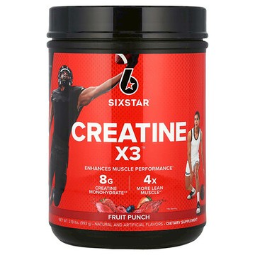 SIXSTAR, 肌酸 X3™，混合水果味，2.19 磅（993 克）