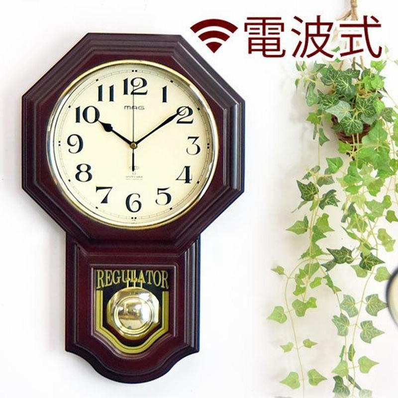 〈完動・美品〉京都時計　十寸金彩玉縁八角ゼンマイ振り子掛時計　アンティーク古時計 完動・美品〉京都時計 十寸金彩玉縁八角ゼンマイ振り子掛時計