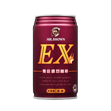 [家速配]伯朗EX雙倍濃烈咖啡Can330ml