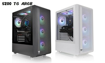 【獨家！另享10%回饋】Thermaltake 曜越 鋼煉 S200 TG ARGB 強化玻璃中直立式機殼/黑CA-1X2-00M1WN-00/白CA-1X2-00M6WN-00