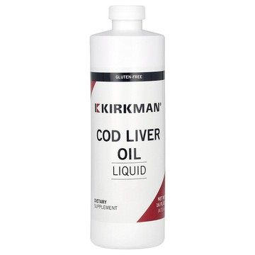 Kirkman Labs, 鱈魚肝油液體，無味，16 液量盎司（473 毫升）