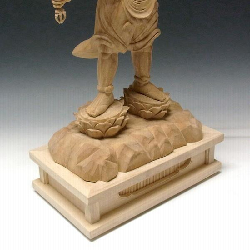 仏教工芸品　木彫仏像　最高級品　仏師手仕上げ品　大元帥明王立像 大元帥明王 立像 高さ60cm 楠製 木彫り 仏像 : 仏像と縁起物の