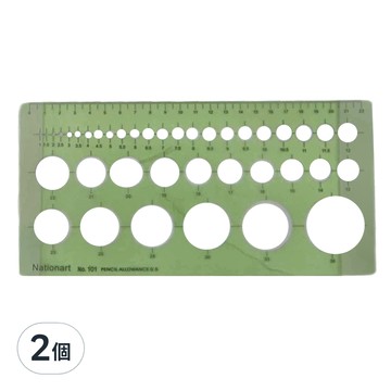 Nationart 101 圓圈板 11 x 23.2cm  綠色  2個