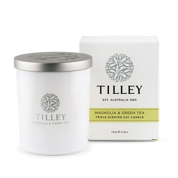 【廠商直送】Tilley皇家特莉木蘭與綠茶蠟燭240g