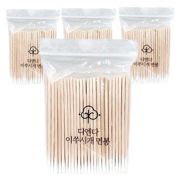 Dienda 多用途牙籤式尖頭棉花棒  100支  4包