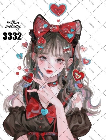 原廠貼紙 no.3332 人物貼紙 原創貼紙 原創人物貼紙 裝飾貼紙 棉旋律