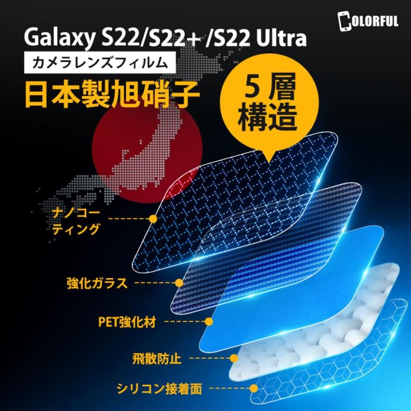 Galaxy S22 Ultra カメラ保護カバー レンズ保護フィルム アルミ合金カバー 一体感溢れ 撮影に無影響 3Dレンズ保護フィルム 保護リング  ギャラクシー S22ultra LINEショッピング