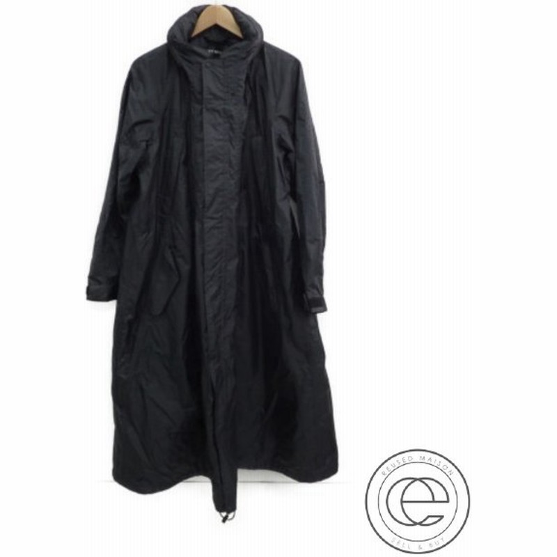 Issey Miyake イッセイミヤケ パラシュートコート ナイロン ロングコート2 ブラック メンズ 通販 Lineポイント最大0 5 Get Lineショッピング