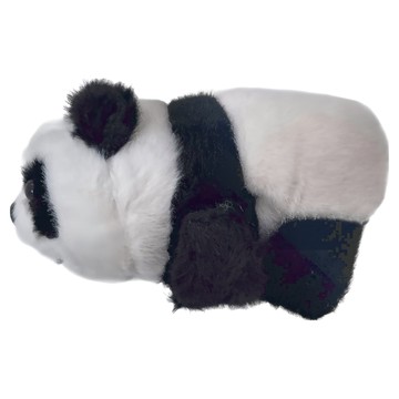 機車掛件 卡通啪啪手圈  16cm  熊貓款 黑色 + 白色  1個