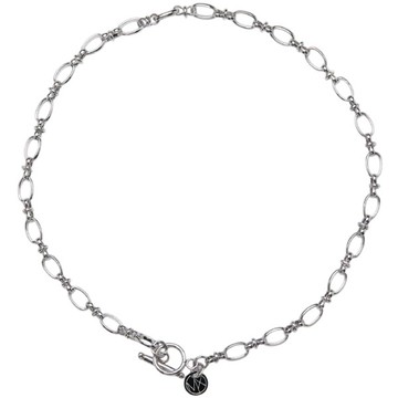 MIXTURE MN028 蛋型空心 特殊鏈身 純鋼項鍊