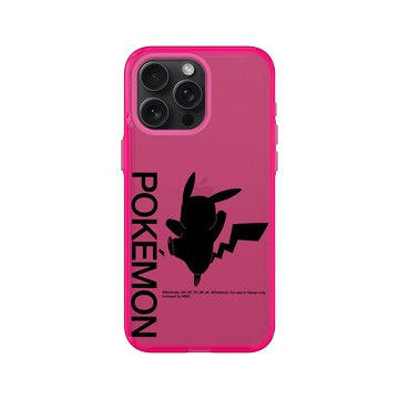 iPhone 15 Pro Max Clear 粉漾桃 - 寶可夢 Pokemon - 皮卡丘剪影