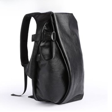 歐美大容量皮質雙肩包男時尚潮流大學生書包個性旅行電腦背包男包