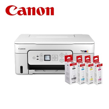 Canon PIXMA G3780 原廠連續供墨複合機+GI71原廠四色墨水一組
