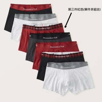 AF a&f Abercrombie & Fitch 男性內褲 單件 紅色 1855