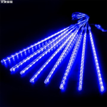 閃爍流星雨led燈彩燈閃燈串燈滿天星七彩夜景裝飾樹戶外地攤庭院