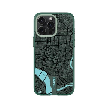 iPhone 15 Pro Max Clear 憂墨綠 - JOCR - Taipei (Black Logo)