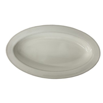 miyama Racca橢圓深皿 瓷  24 x 13.8 x 3.2cm  乳白色  1個