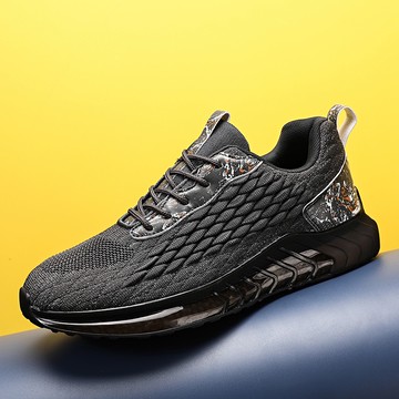 【飛織龍鱗潮鞋】 運動鞋 氣墊鞋 鞋子 男女四季氣墊跑步鞋 超輕慢跑鞋男 運動鞋 情侶鞋子 飛織鞋 運動休閒鞋