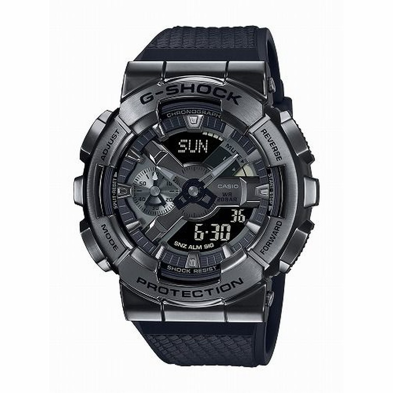 CASIO G-SHOCK ブラック アナログ・デジタル腕時計 GM-110BB-1AJF  