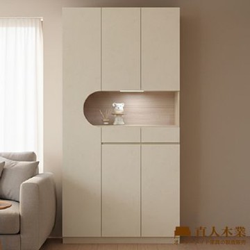 直人木業-CLOUDLIGHT雲光晨霧月牙灣玄關櫃120公分