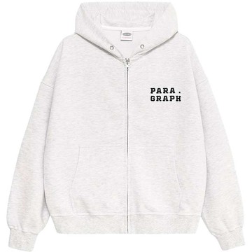 【PARAGRAPH】26SS NO.012 MANUFACTURING ZIP HOODIE 連帽外套 (雪花灰色)